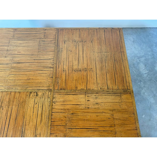 1980s 1980's Postmodern Parsons-Style Checkered Top Coffee Table For Sale - Image 5 of 12