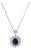 11 Carat Round Shape Spinel and 4.2 Carat Diamond Pendant Necklace 18 Karat Gold For Sale