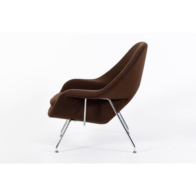Knoll Early Restored Mid Century Brown Womb Lounge Chair by Saarinen for Knoll, Multiples/Custom Available For Sale - Image 4 of 17
