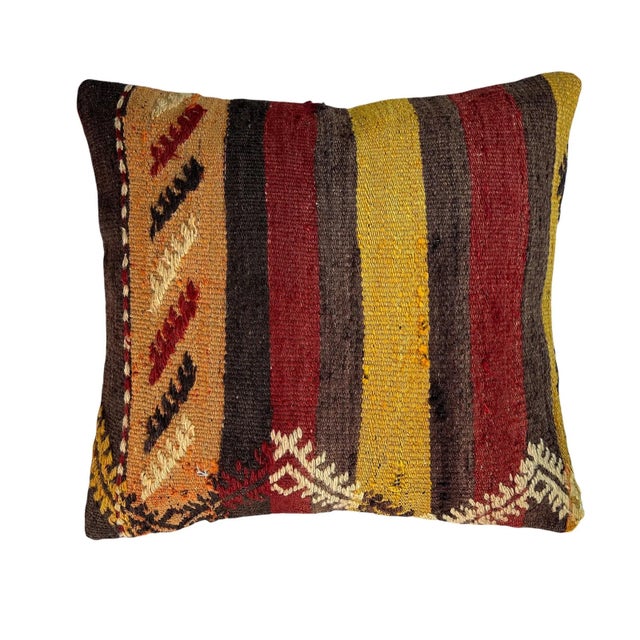 Turkish Kilim Cushion Cover For Sale - Image 11 of 11
