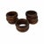 Vintage Mid Century Thin Band Wooden Napkin Rings - Set of 8 For Sale - Image 4 of 5