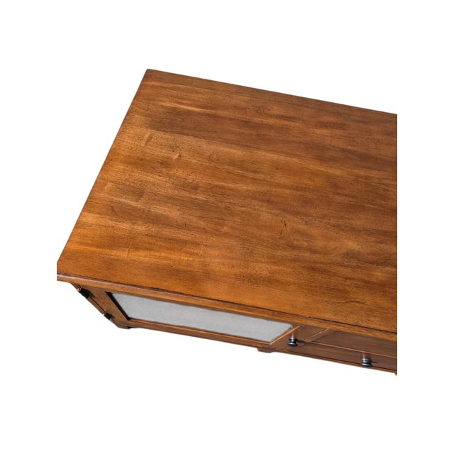 Mission 1990s Ethan Allen Tango Hawke Collection Media Console Sideboard Tv Stand Maple For Sale - Image 3 of 18