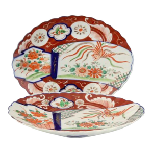 19th-Century Scalloped Edge Japanese Imari Plates