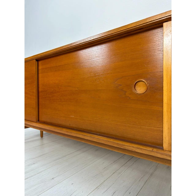 Large Mid-Century Danish Teak Sideboard attributed to Lothar Wegner, 1960s For Sale - Image 10 of 17