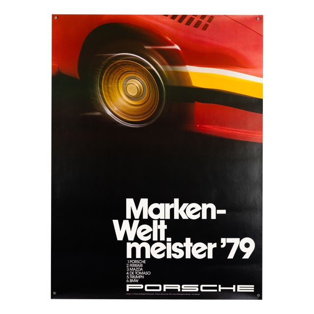 Porsche World Champions 79 Original Porsche Poster, 1979 For Sale