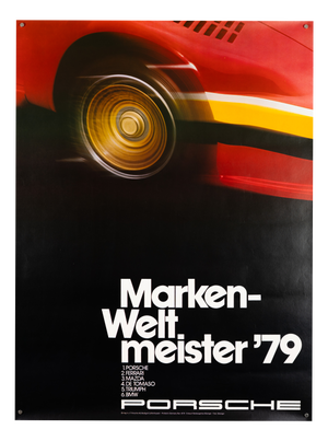 Porsche World Champions 79 Original Porsche Poster, 1979