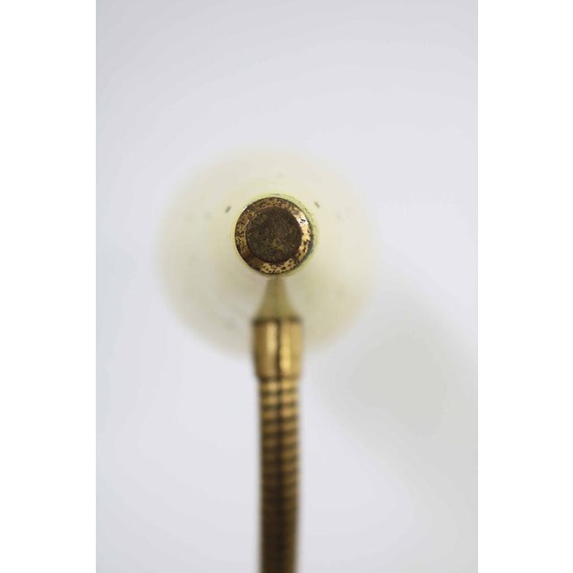 Cream Small Vintage Italian Table Lamp in Perforated Metal from Stilnovo, 1950s For Sale - Image 8 of 12