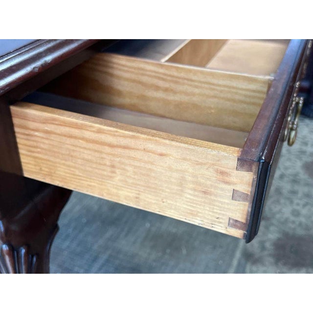 Vintage Kittinger Colonial Williamsburg Chippendale Style 1 Drawer Console Table Solid wood frame, sturdy and well made...