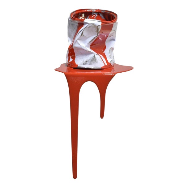 Yannick Bouillault, The Old Pot of Red Paint, Steel For Sale