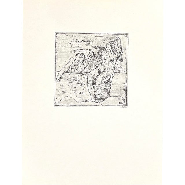 Artist: Paul Klee Country: Switzerland / Germany Title: Two Nudes 1907 Medium: Engraving – 7 printed: 1947 by Meriden...