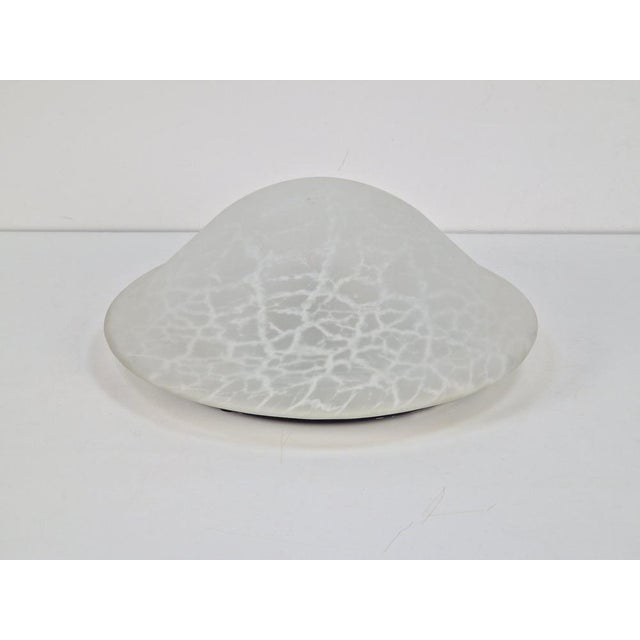 Vintage Mushroom Ceiling Lamp in Glass, 1970s For Sale - Image 9 of 12