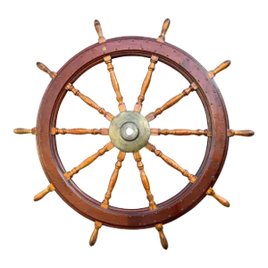 Sixty-Seven Inch Antique Ships Wheel
