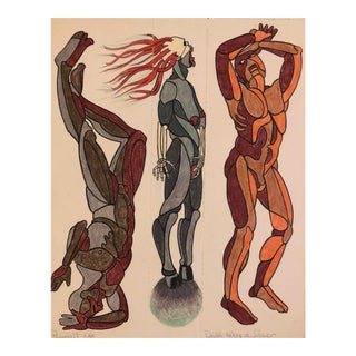 1988 Death Takes a Lover Fantasy Drawing For Sale