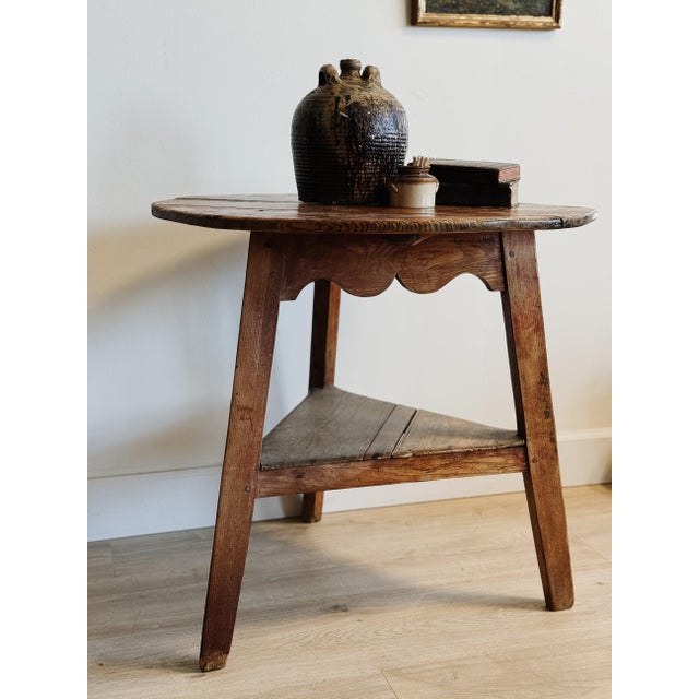 Rustic European English Georgian Pine Cricket Table For Sale - Image 3 of 7