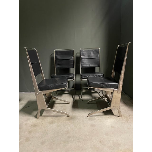 Vintage Folding Chairs by Jean Prouvé for Tecta, 1983, Set of 4 For Sale - Image 4 of 9