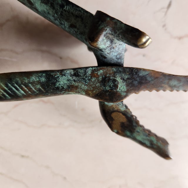 1950s European Bronze Crocodile Nutcracker Walter Bosse Style Auböck For Sale - Image 12 of 12