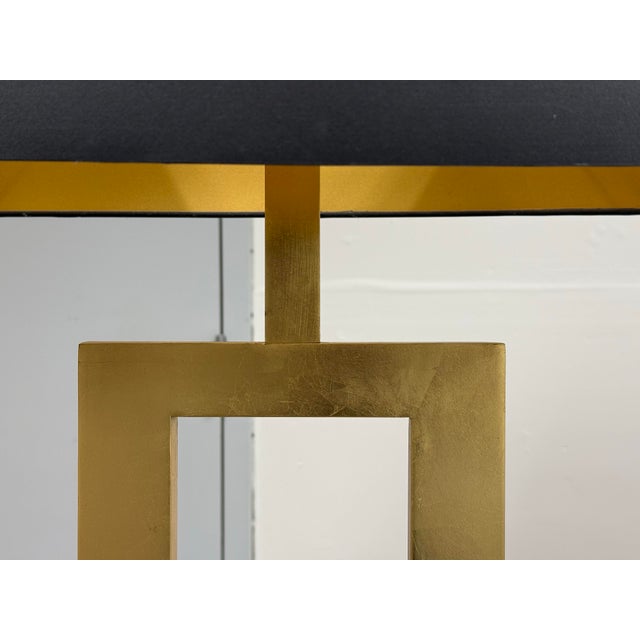 Restoration Hardware Clarke Open Brass Rectangle Floor Lamps, Pair For Sale - Image 10 of 12