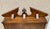 Vintage Solid Wood Hanging Wall Cabinet / Curio & Brass Eagle Finial For Sale - Image 11 of 17