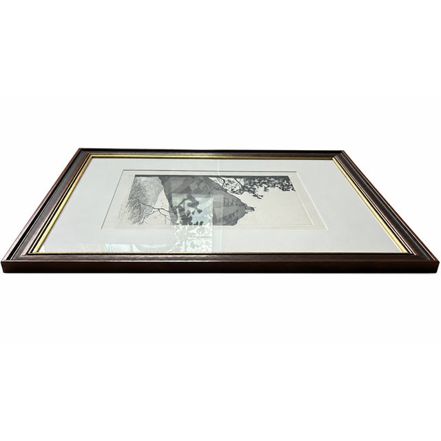1969 David Hockney “A Wooded Landscape” Framed Etching, Edition 53/100 With Certificate of Authenticity For Sale In New York - Image 6 of 11