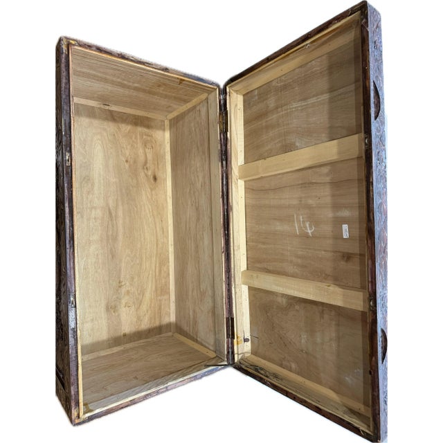 Vintage Large Chinese Carved Camphor Wood Storage Chest For Sale - Image 9 of 12