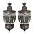 Moroccan Vintage Moorish Hanging Glass Light Fixtures a Pair For Sale