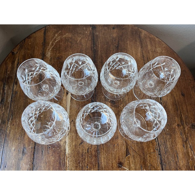 Waterford Lismore Brandy Snifter Glasses Set of 7 Made of Crystal Glass Made in Ireland 2 5/8” diameter at the rim, 4.25”...