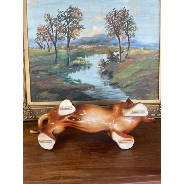 Vintage Hull Pottery Dachshund Planter, Mid-Century Ceramic Dog Figurine, Usa For Sale - Image 10 of 10