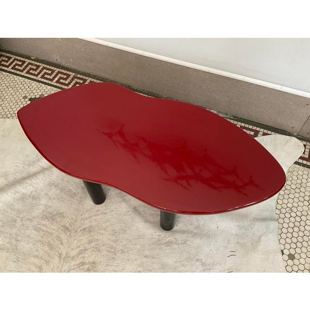 1980s Postmodern Jay Spectre Joan Crawford "Red Lips" Lacquered Coffee Table - Century Furniture For Sale In Raleigh - Image 6 of 17