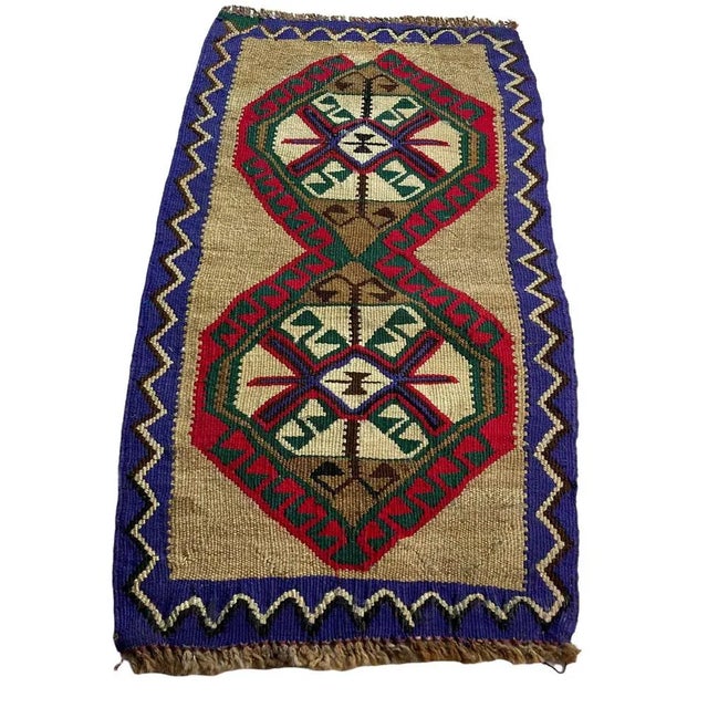 Small Anatolian Turkish Kilim Rug For Sale - Image 4 of 11