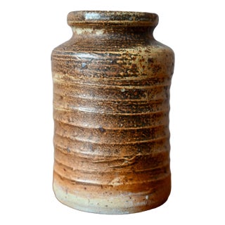 Scandinavian Stoneware Ceramic Vase, 1960s For Sale