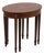 Maitland Smith Flame Mahogany Nesting Stack Tables For Sale
