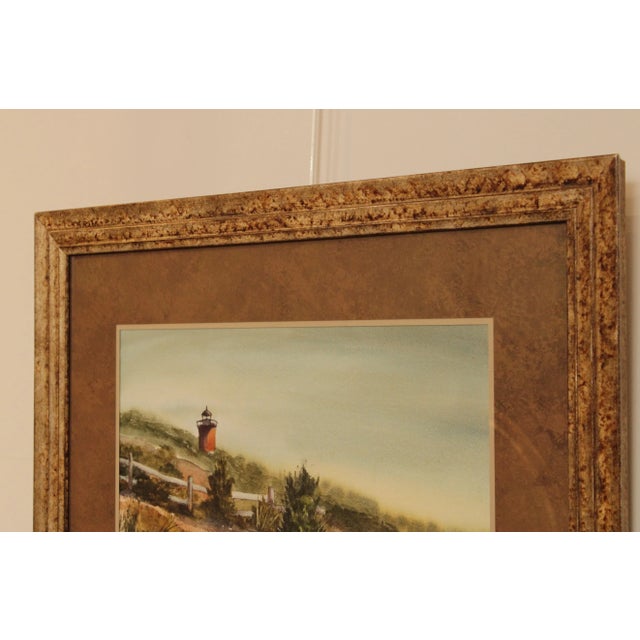 Brown Dorothy R Cloran Original Watercolor Painting Landscape For Sale - Image 8 of 13