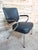 Textile Barber Armchair with Chrome Frame and Black Leatherette Upholstery, 1960s For Sale - Image 7 of 7