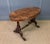 Victorian Inlaid Burr Walnut Stretcher Table, 1870 For Sale - Image 3 of 4