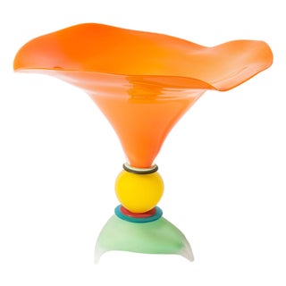 Stephan Cox 2005 Postmodern Art Glass Vase For Sale