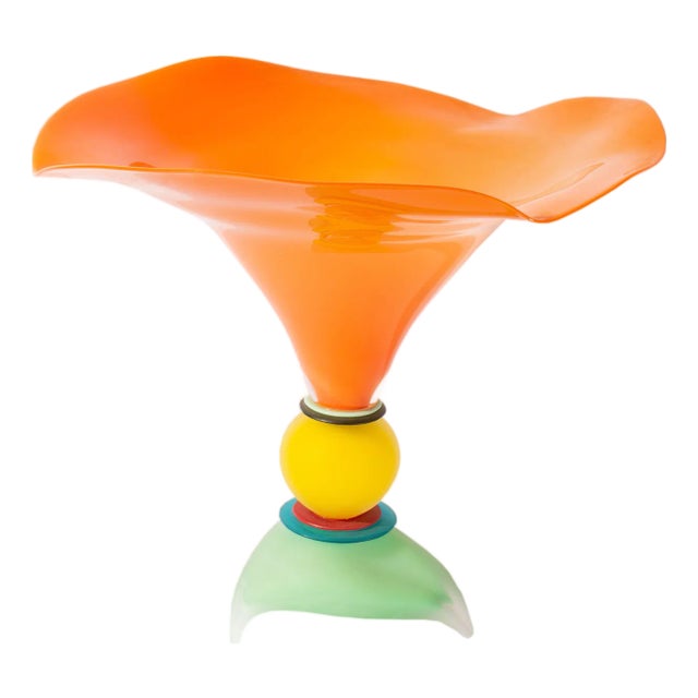 Stephan Cox 2005 Postmodern Art Glass Vase For Sale