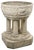 Sculpted Stone Exterior Basin with Colonnade For Sale