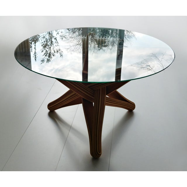 Lock D Bamboo Dining Table Base by Jan Paul For Sale - Image 10 of 13