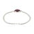 Not Yet Made - Made To Order 10.61 Ct Ruby Single Stone Chain Bracelet in Sterling Silver Stacking Bracelet For Sale - Image 5 of 13