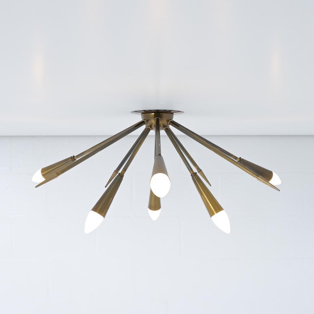 Mid-Century Sputnik Ceiling Light, 1960s For Sale - Image 6 of 18