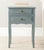 Modern End Table With Storage Drawers in Barn Blue For Sale - Image 3 of 4