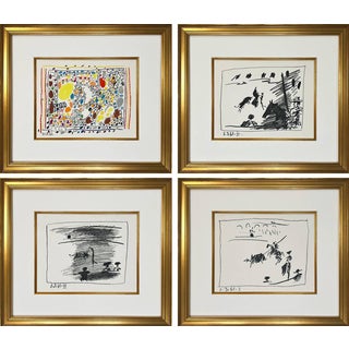 Pablo Picasso, A Los Toros Series, 1961, Lithographs, Framed, Set of 4 For Sale