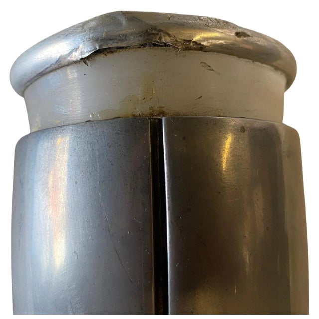 Brushed Aluminum Art Deco Stream Wall Sconce For Sale - Image 4 of 6