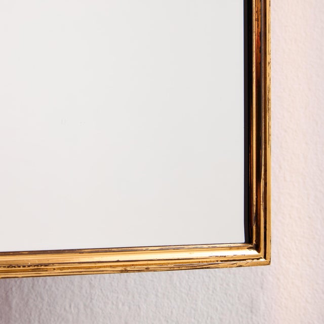 Metal and Brass Framed Mirror For Sale - Image 16 of 18