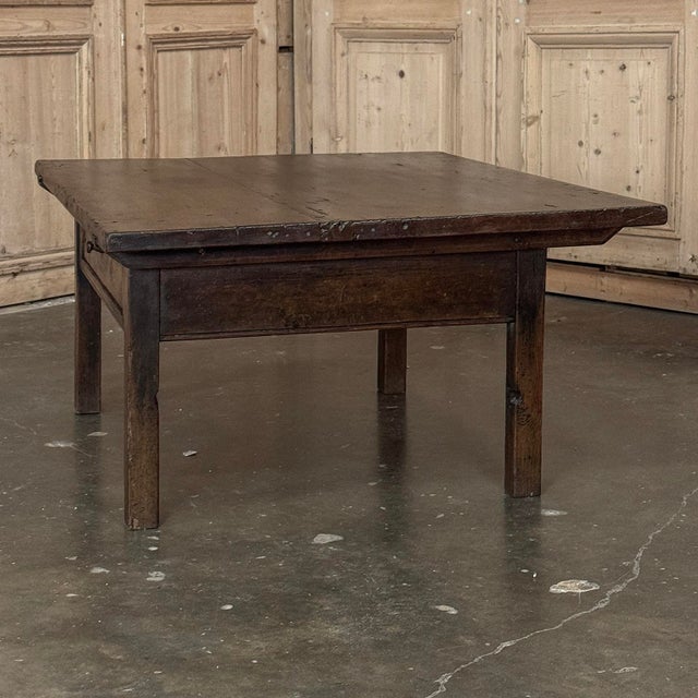 Antique 18th Century Country French Rustic Farmhouse Coffee Table For Sale - Image 11 of 18
