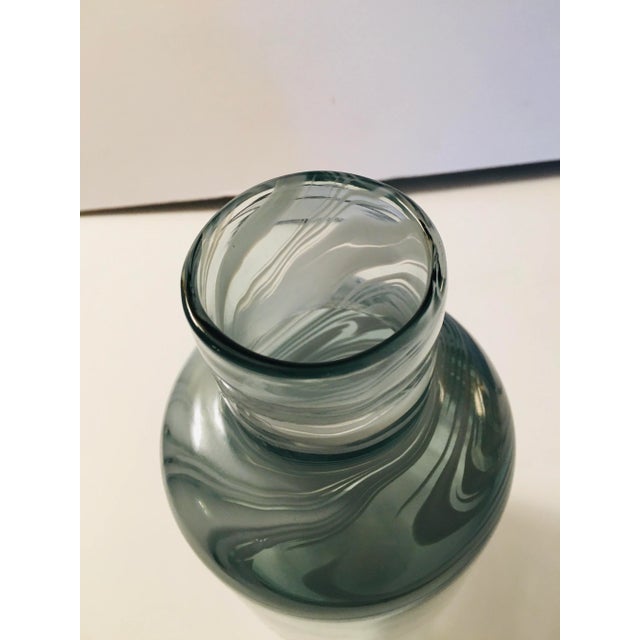 1990s Scandinavian Glass Vase For Sale - Image 5 of 7