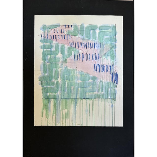 Paper Richard Smith, 1982, Gouache and Pencil For Sale - Image 7 of 8
