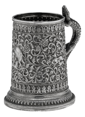 Antique Indian Kutch Silver Mug, 1890