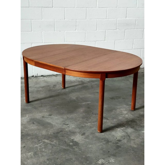 1970s Vintage Danish Extendable Dining Table For Sale - Image 5 of 9