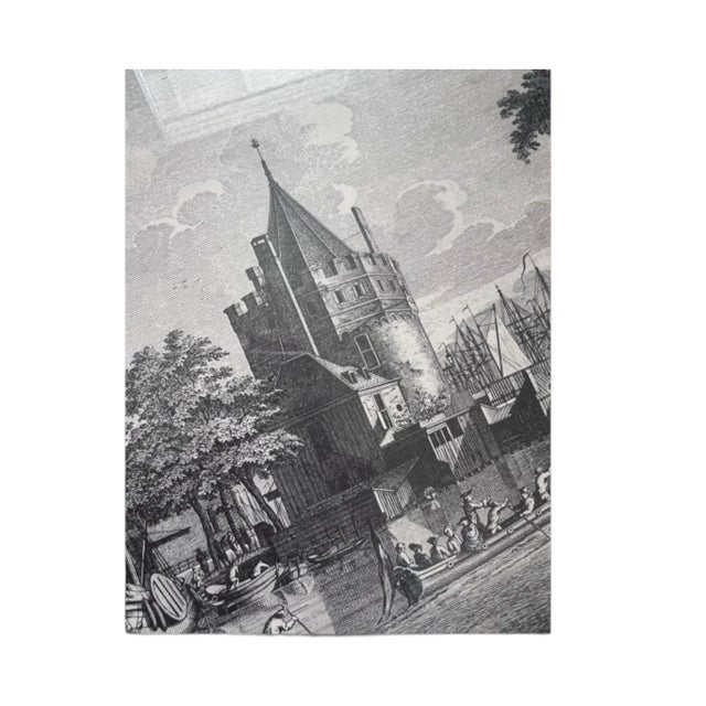 Pair of 18th-Century Fouquet Gravures of Amsterdam - Later Prints For Sale - Image 10 of 10